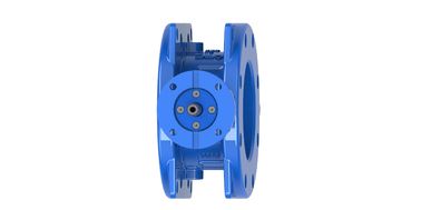 DN150mm SS304 حلقة القرص مزدوجة صمام الفراشة الغريبة مع طوق الحمام