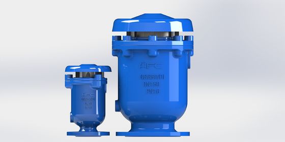 صمام إطلاق الهواء 50-300 ملم الحديد الرقيق مع وظائف ثلاثية لأنظمة السوائل الصناعية