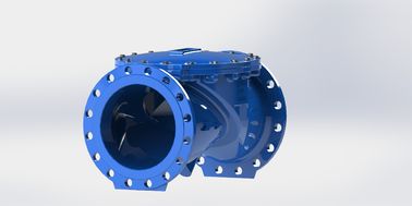 صمام فحص المياه العادمة مزدوج الاطار ، دبوس من الفولاذ المقاوم للصدأ لنظام HVAC