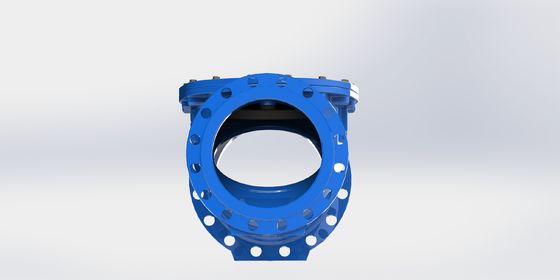 صمام عدم رجوع دوار PN10 مع مادة مانعة للتسرب من EPDM وجسم من الحديد المطاوع لمعالجة المياه