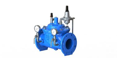 EN1092-2 صمام تخفيض الضغط مغلف بالبوكسي GGG50 مع مقعد SS304 وتعزيز نايلون