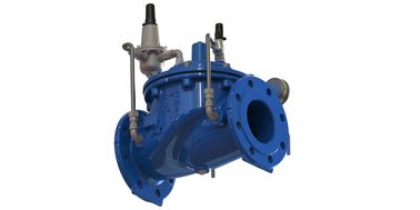 A200 صمام تخفيض الضغط الحاجز النيلوني SS304 EPOXY طلاء فلانج الاتصال