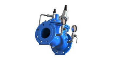 A200 صمام تخفيض الضغط الحاجز النيلوني SS304 EPOXY طلاء فلانج الاتصال