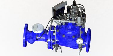 المواد التجريبية SS304 الأزرق RAL 5005 NSF61 صمام التحكم في المياه مصنوع من الحديد الرقيق للحفاظ على المياه وإدارتها
