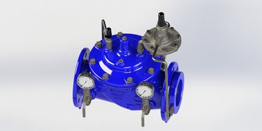 صمام التحكم في التدفق الأزرق يدوي Ral5005 الفولاذ المقاوم للصدأ للأنابيب الحديدية المرنة نموذج A400