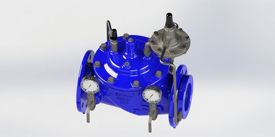 صمام تحكم تدفق يدوي مع ختم EPDM وأنابيب تحكم الحديد الرقيق لفترة درجة الحرارة 0-80 درجة فهرنهايت ومعيار EN1074-5