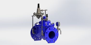 صمام التحكم في تدفق الفولاذ المقاوم للصدأ EPDM Seal PN10 يعمل باستخدام أنبوب التحكم الحديدي الرقيق