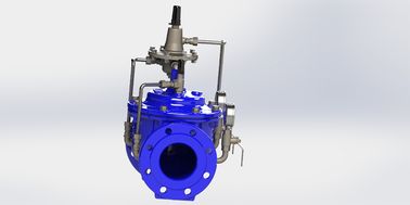 صمام التحكم في تدفق الفولاذ المقاوم للصدأ EPDM Seal PN10 يعمل باستخدام أنبوب التحكم الحديدي الرقيق