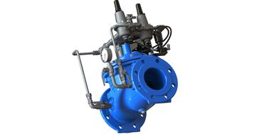 المواد التجريبية SS304 الأزرق RAL 5005 NSF61 صمام التحكم في المياه مصنوع من الحديد الرقيق للحفاظ على المياه وإدارتها