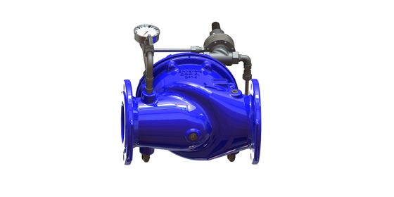 صمام تحكم المياه في مقعد الجسم EPDM مع أجزاء داخلية SS304 و P500 Pilot لتنظيم تدفق دقيق