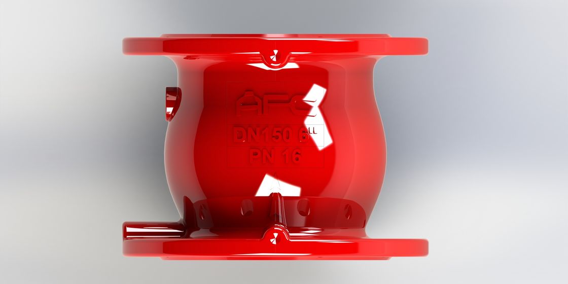 صمام عدم رجوع من الحديد الزهر المرن بدون صدمة مع إغلاق سريع وتوصيل شفة للتحكم الفعال في التدفق