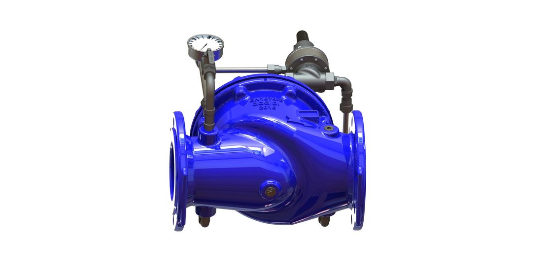 صمام تحكم المياه في مقعد الجسم EPDM مع أجزاء داخلية SS304 و P500 Pilot لتنظيم تدفق دقيق